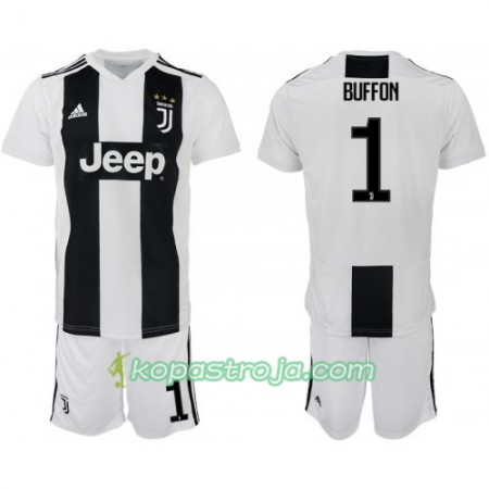 Billiga Fotbollströjor Juventus Buffon 1 Barn Hemma tröja 2018/19 Kortärmad